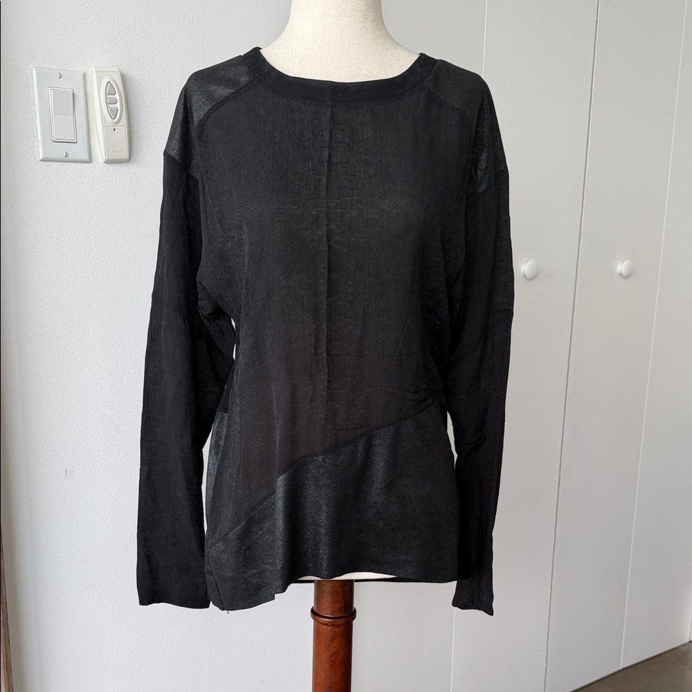 Zara Black Long Sleeve Women's Top